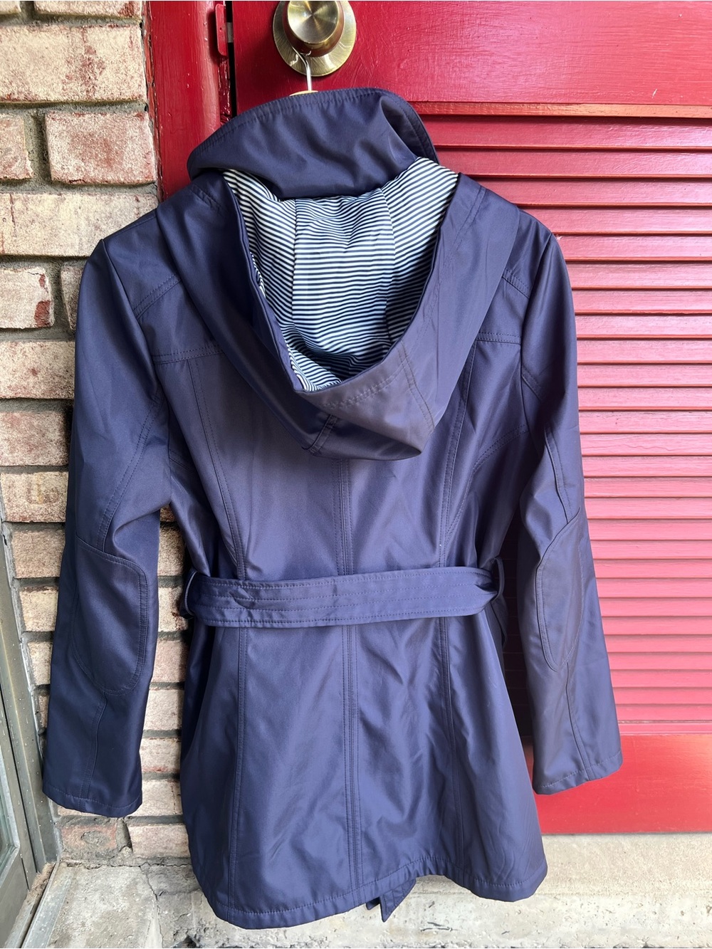 Jessica Simpson Double Breasted Belted Trench Coat Large - Picture 6 of 9